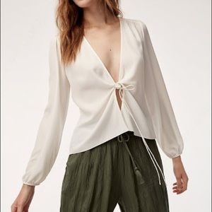 Aritzia Wilfred Tia Blouse XXS